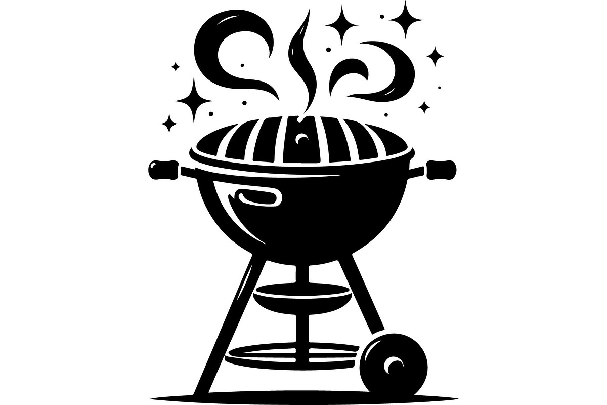Black BBQ Grill SVG Set, an Object Graphic by jahid234 (Photo 5 of 13)