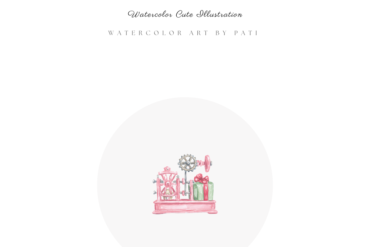 Santa Workshop Clipart, a Decorative Illustration by Pati Paints (Photo 7 of 10)