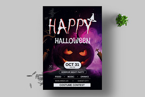 Halloween Flyer Template Layout, a Flyer Template by MightyDesign