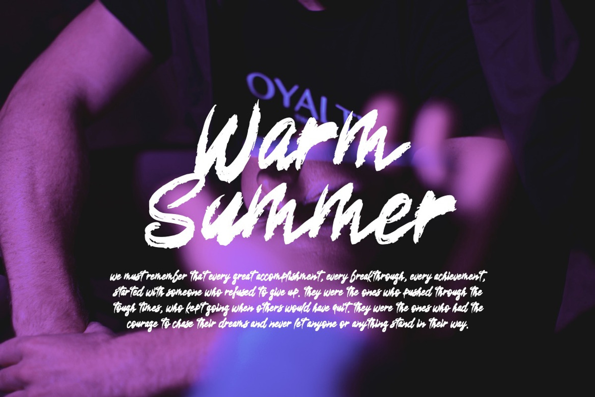Saftoesa - Brush Font, a Handwritten Font by Dhabee (Photo 9 of 14)