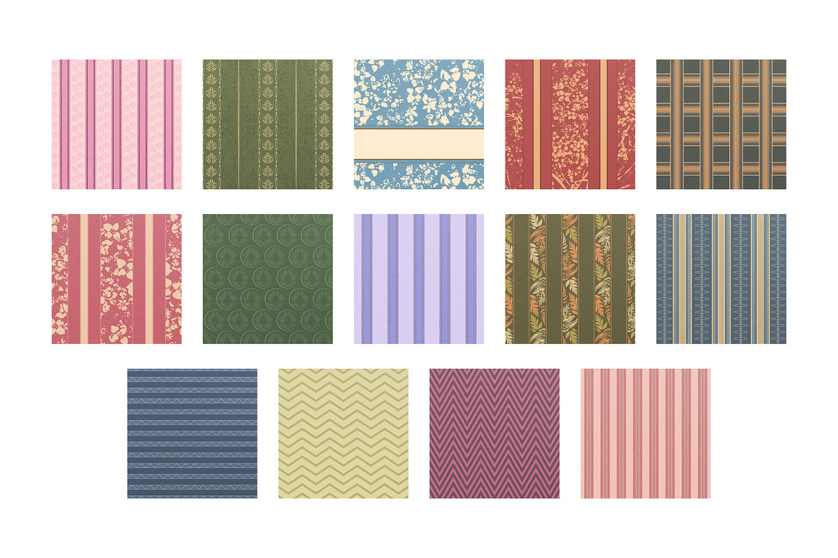 14 Vector Vintage Wallpapers, a Background Graphic by UoaHH (Photo 4 of 7)