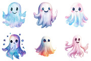 Halloween Iridescent Ghost Bundle, an Illustration by DreamArtGraphic (Thumbnail 5 of 5)