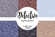 Blue Digital Glitter, a Texture Graphic by GlamArtZhanna (Thumbnail 1 of 3)