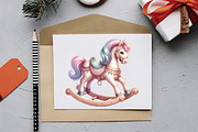 Pastel Antique Christmas Clipart, an Illustration by RobertsArt (Thumbnail 2 of 7)