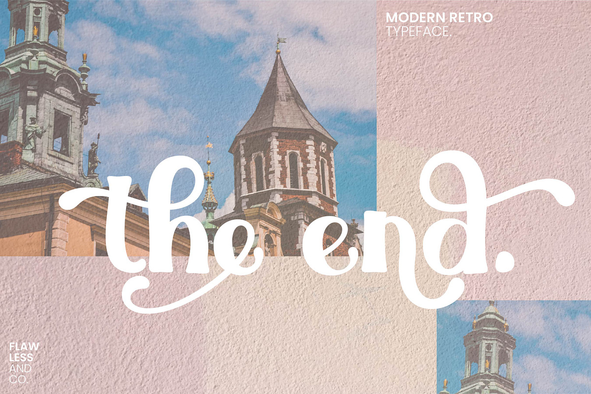 Adelaide - Sweet Retro Font, a Sans Serif Font by Flawless And Co (Photo 8 of 14)