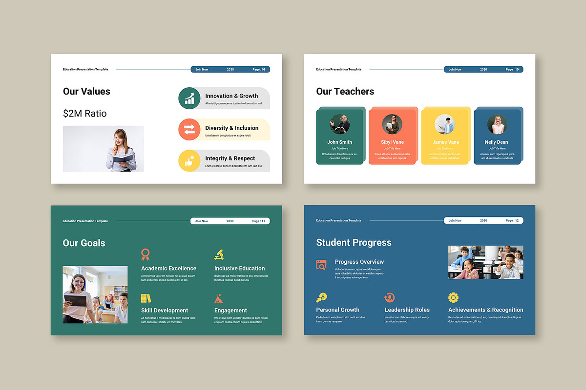 Education Presentation Template, a Presentation Template by Mighty-Slide (Photo 4 of 5)
