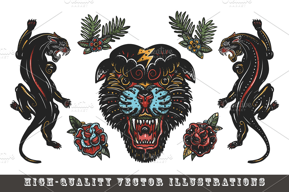 Black panthers tattoo, a Background Graphic by intueri (Photo 10 of 12)