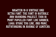 Nawiten - Vintage & Retro Font, a Serif Font by QR Design Studio (Thumbnail 4 of 6)