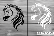 Horse Logo SVG| Cutting File| Horse, an Illustration by DesignHub (Thumbnail 1 of 3)