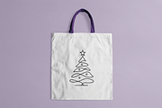 Continuous Line Christmas Tree, a Branding & Logo Template by Vectorium Studio (Thumbnail 2 of 2)