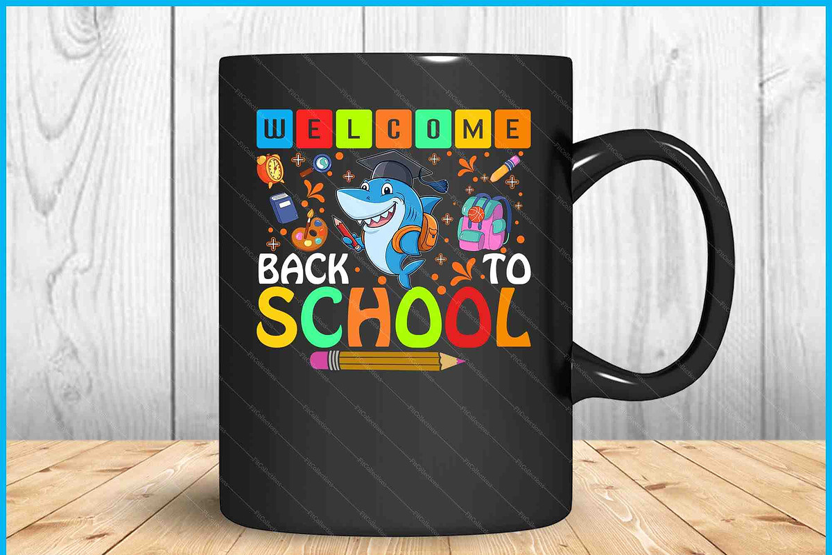 Welcome Back To School Shark Lover, a Graphic by Creativeusart (Photo 2 of 4)
