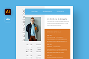 Modern Resume For Creators, a Resume Template by Filip Studio (Thumbnail 1 of 4)