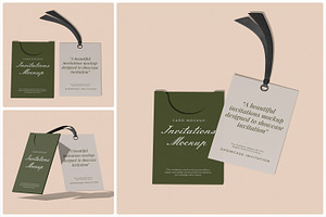 Invitations Mockup, a Merchandise Mockup by Unerispace
