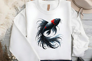 Japanese Koi Fish Sublimation Clipar, an Illustration by DreamCafeArt (Thumbnail 5 of 9)