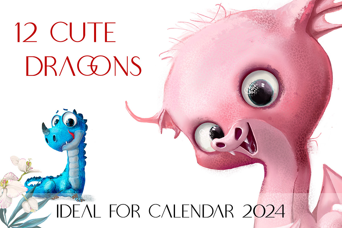 12 Cute Dragons, an Animal Illustration by Eve Farb (Photo 2 of 3)