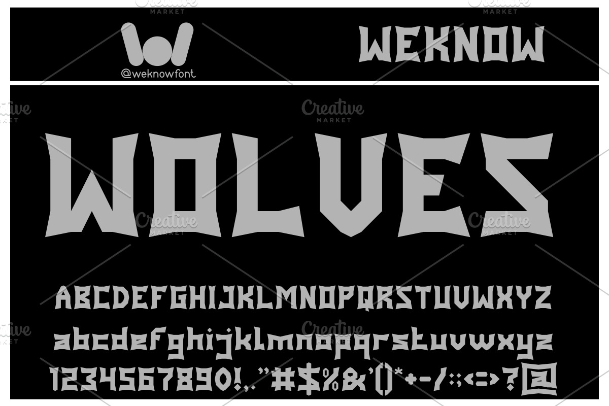 Panther Font, a Font by weknow (Photo 2 of 5)