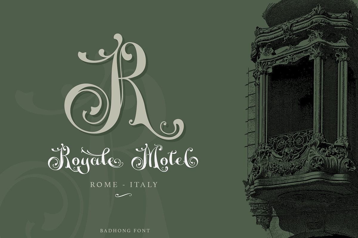Badhong Classic Script, a Script Font by TypeClassHeroes (Photo 4 of 15)