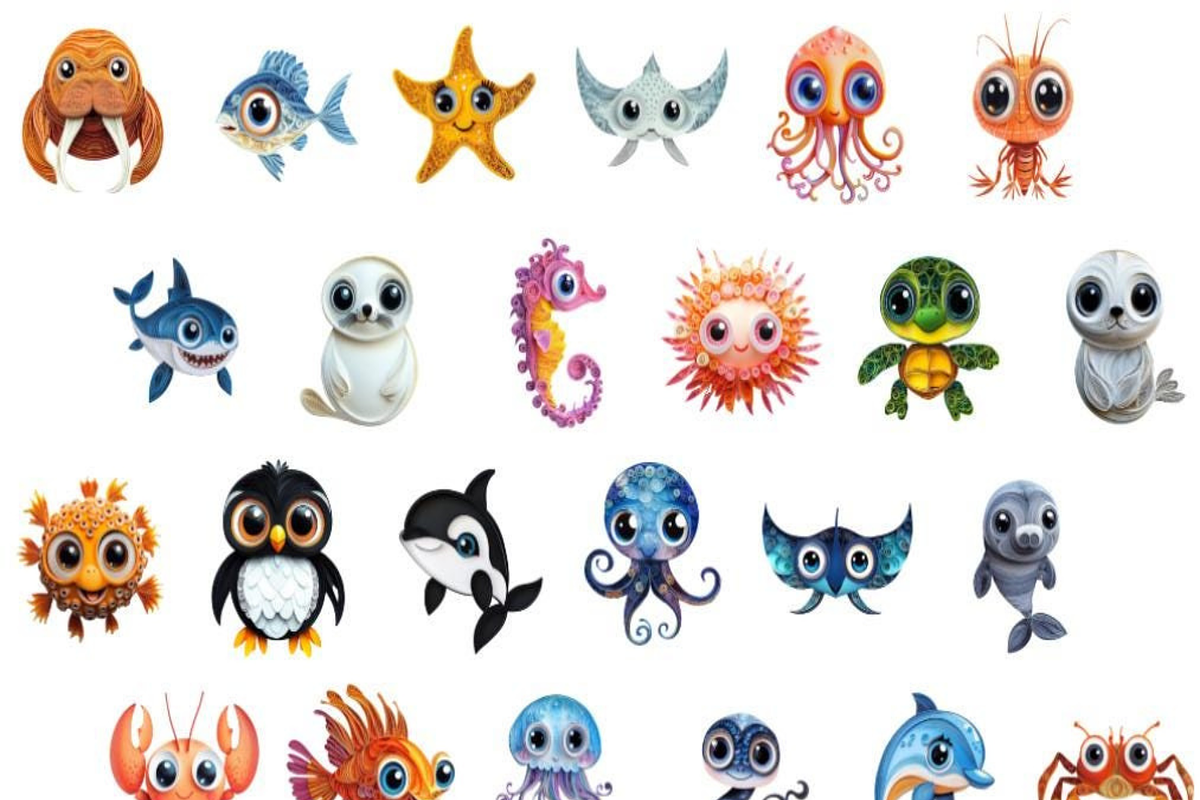 Animal Quilled Paper Clipart Bundle, an Animal Illustration by PrintablesByFranklyn (Photo 3 of 10)