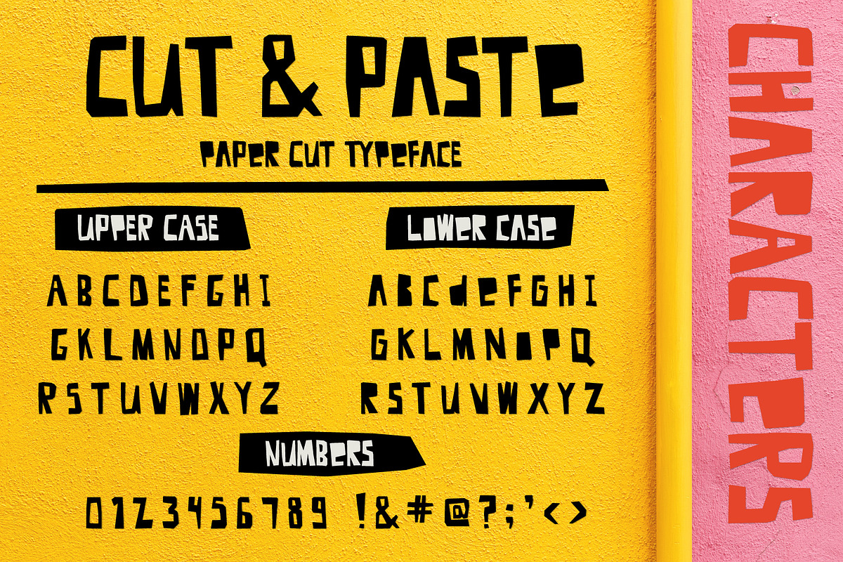 Cut And Paste - Paper Cut Font preview 5