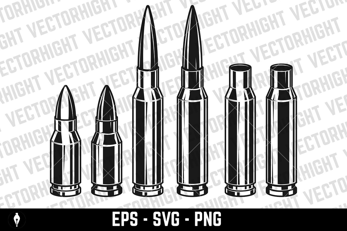 Various rifles, shotguns, an Object Illustration by Vectorhight (Photo 2 of 3)