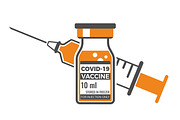 Covid-19 coronavirus vaccine syringe, a Healthcare Illustration by TAlex (Thumbnail 2 of 7)