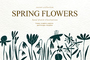 Spring Flowers Vector Collection, an Illustration by Lubov Illustrations Shop (Thumbnail 1 of 6)