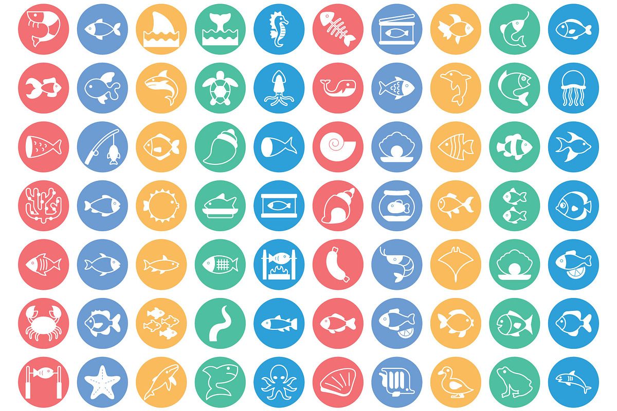 Premium Sea Food Vector Icons, an Outline Icon by Vector Portal (Photo 5 of 6)