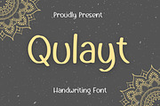 Qulayt, a Handwritten Font by Aisyah (Thumbnail 1 of 4)
