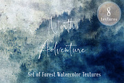North Adventure watercolor textures, a Texture Graphic by FleurArt (Thumbnail 1 of 10)
