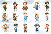 Watercolor Career Day Clipart, an Illustration by designcity5 (Thumbnail 2 of 5)