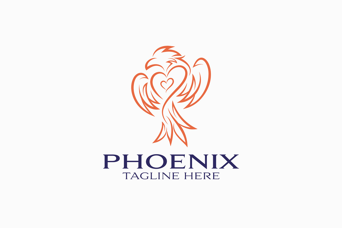 Phoenix Flying Bird Symbol Logo, a Branding & Logo Template by Signatoro (Photo 1 of 3)