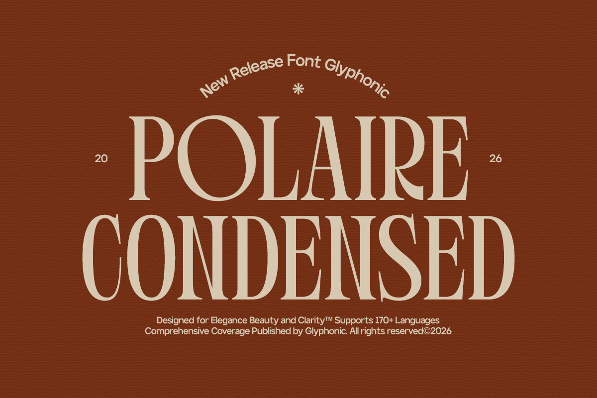 GC Polaire - Serif Display Condensed, a Serif Font by Glyphonic (Photo 16 of 16)