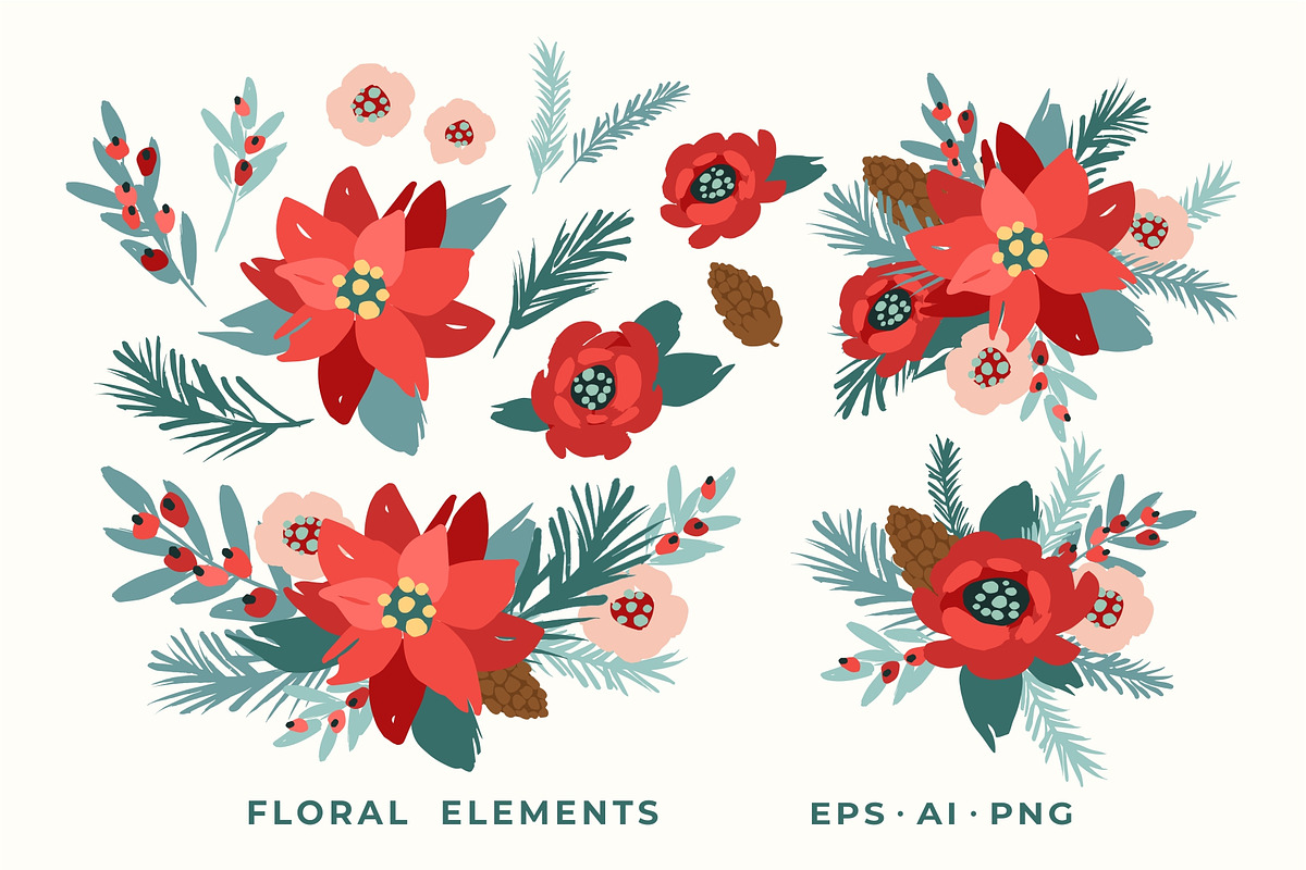 Merry Christmas Cards, a Decorative Illustration by Nadia Grapes (Photo 7 of 8)