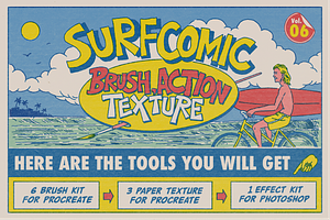 SURF COMIC, a Brush Add-On by SHAKA