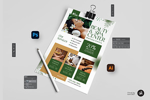 Beauty & Spa Center Flyer Template