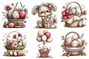Whimsical Easter Eggs Basket Clipart, an Illustration by Daily.Designs (Thumbnail 5 of 7)