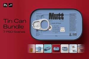 Tin Can Mockup Bundle