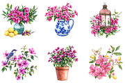 Gardens Watercolor Clipart, a Seasonal Illustration by Designking (Thumbnail 3 of 5)