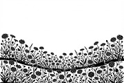 60 Daisy Flower Field Silhouette, a Seasonal Illustration by Amazin_art (Thumbnail 22 of 35)