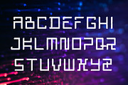 Matrix Font - Technology & Modern, a Symbol Font by Izalsye (Thumbnail 3 of 5)