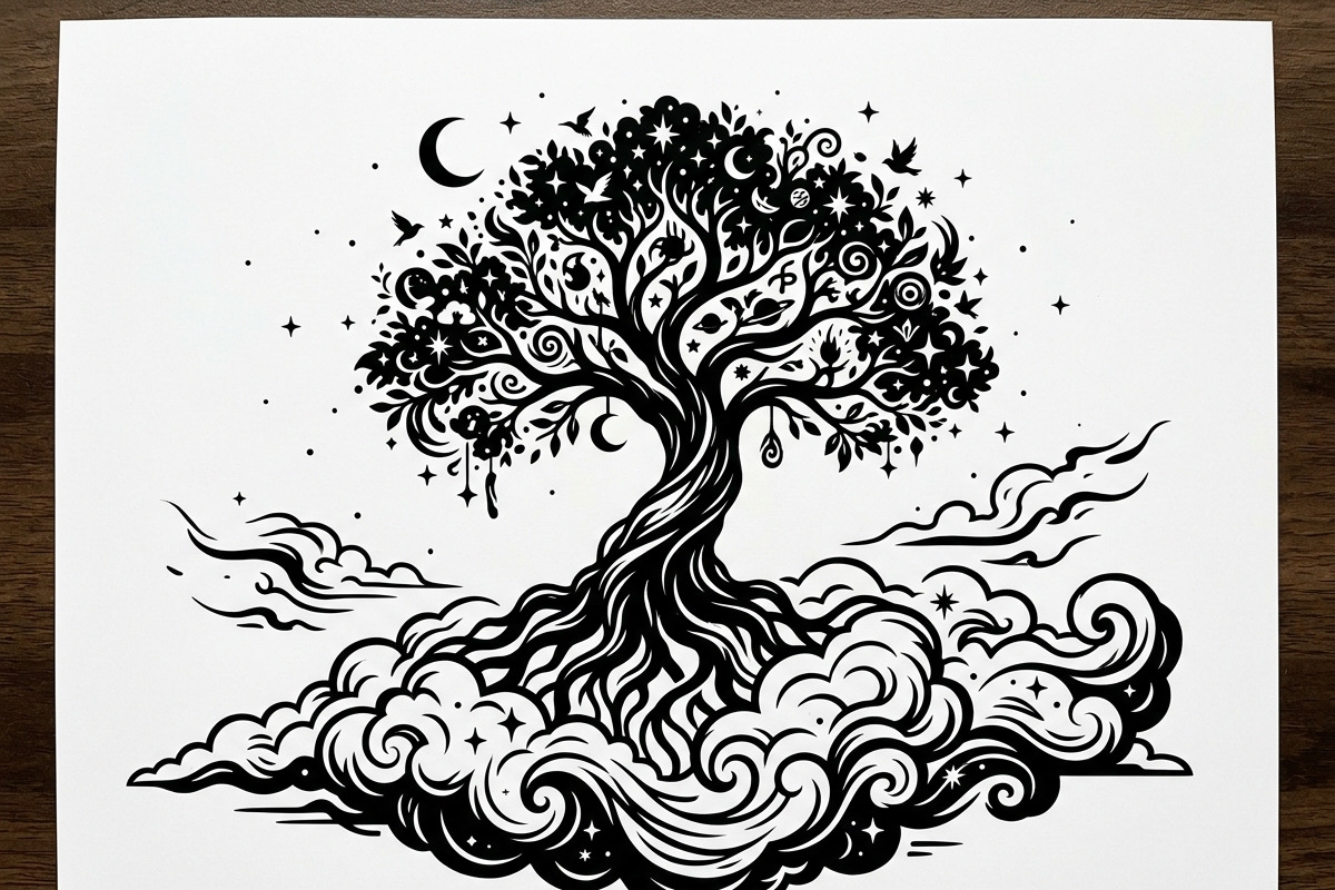 Elegant dream tree silhouette design, a Healthcare Illustration by Amazin_art (Photo 16 of 43)