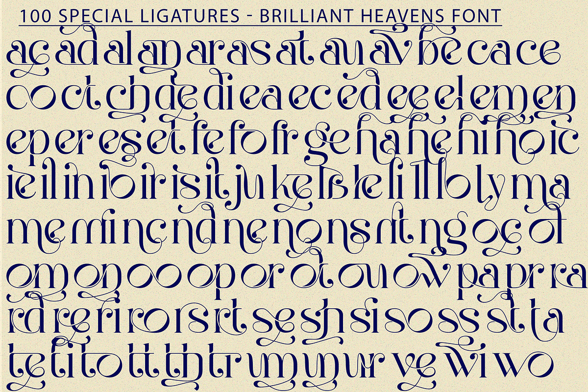Brilliant Heavens Font, a Serif Font by 177Studio (Photo 7 of 9)
