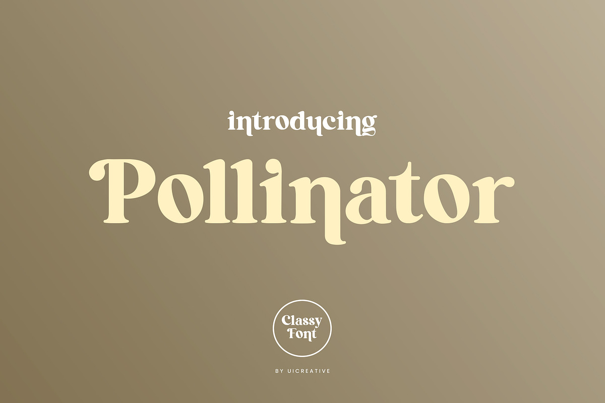 Pollinator Display Serif Font, a Serif Font by UICreative (Photo 1 of 12)