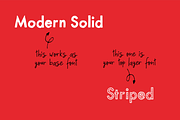 Striped & Solid—A Christmas Font Duo, a Sans Serif Font by Mix Fonts (Thumbnail 3 of 3)