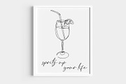 One line Drawings: Alcohol Cocktails, an Object Illustration by Artalia (Thumbnail 4 of 6)