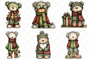 Whimsical Christmas, Teddy, Clipart, an Animal Illustration by Black Bird Studio (Thumbnail 6 of 6)