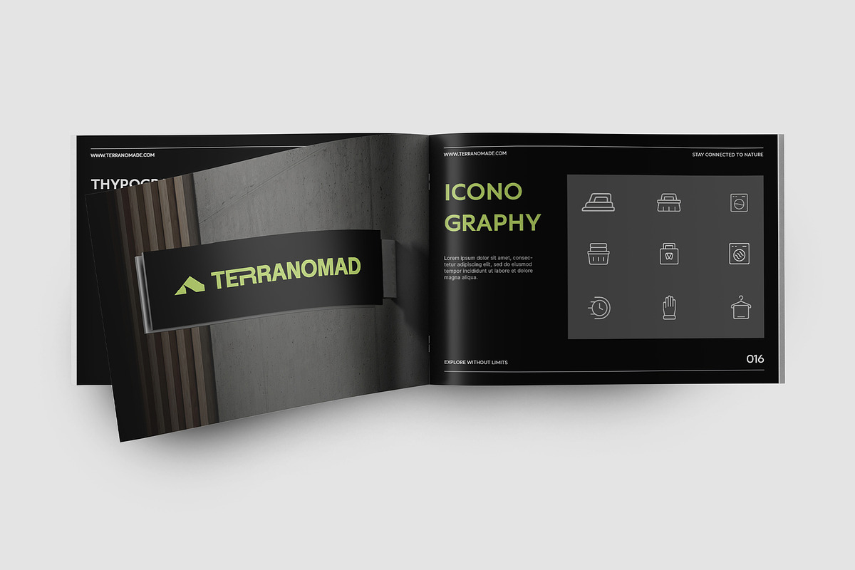 A4 Modern Brand Guideline Template, a Branding & Logo Template by TMint Play (Photo 4 of 7)