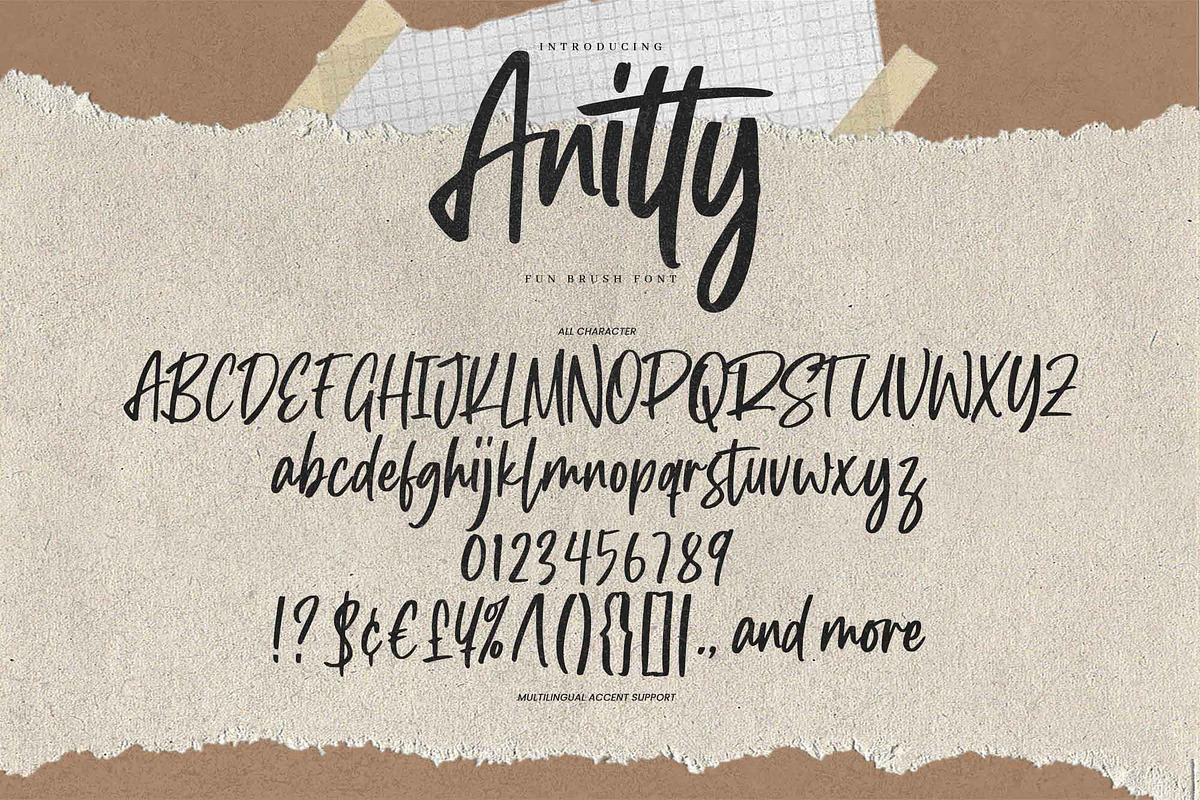 Anitty – Quick Brush Font, a Handwritten Font by Gassstype (Photo 6 of 8)