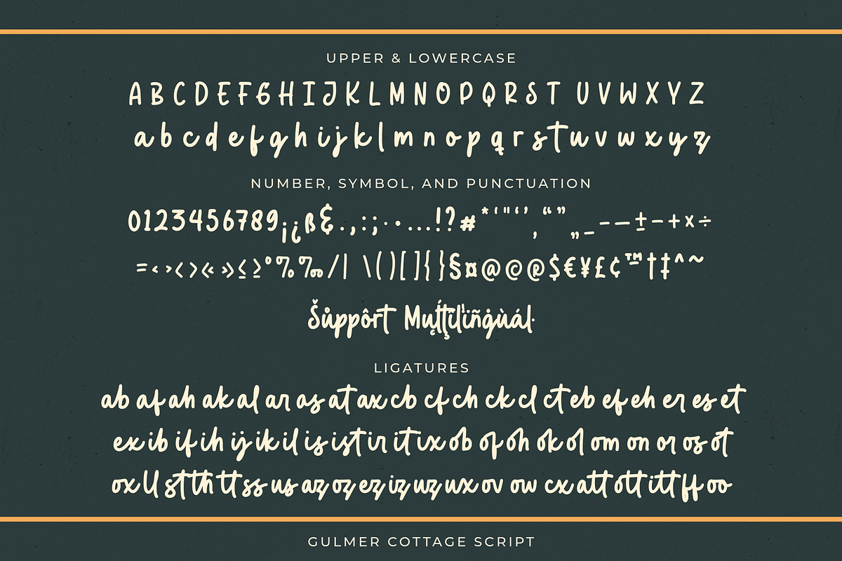 Gulmer Cottage Font Duo, a Handwritten Font by Ainun Jinan (Photo 9 of 12)