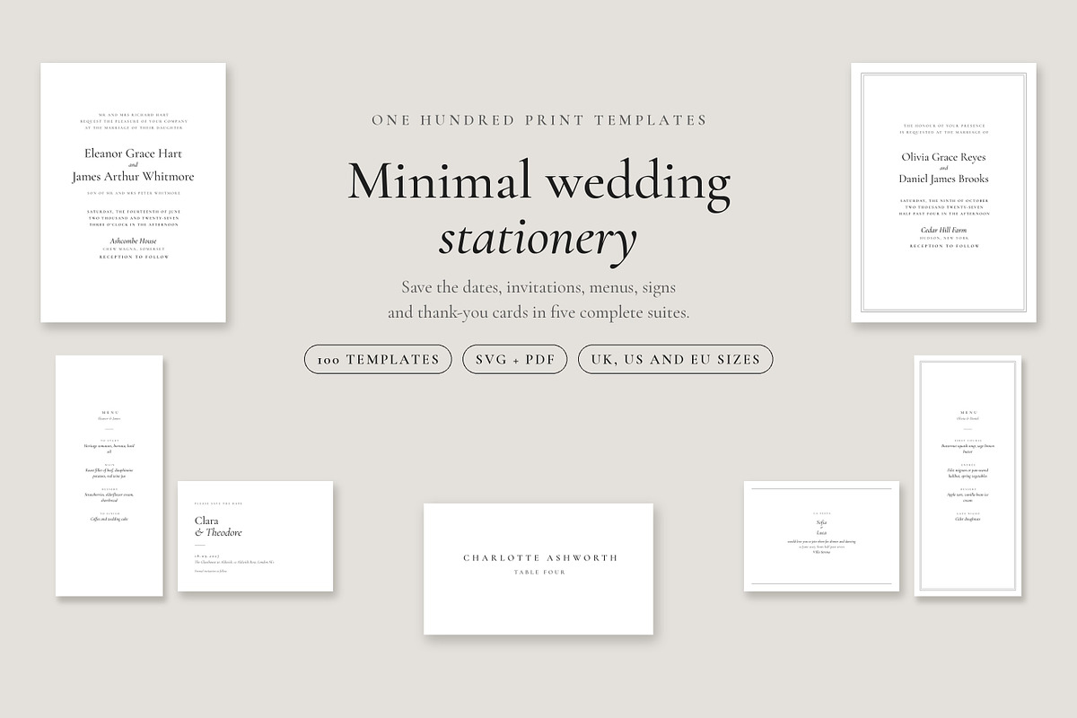 Wedding Stationery – 100 Templates, a Stationery Template by pawellpi (Photo 83 of 83)